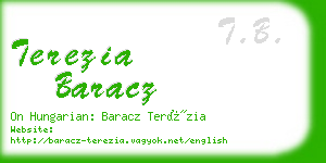 terezia baracz business card